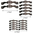 thumbnail image 3 of Urbalabs Cast Iron Kitchen Cabinet Handles and Drawer Pulls State of Texas Concho Cross and Star Country Home Rustic Decor Farmhouse Cabinet Handle Western Cabinet Knobs (2, Copper Texas with Cross), 3 of 7