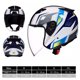 thumbnail image 3 of Casco de motocicleta de otoño para hombre, casco de carreras abierto con tanque, accesorios para motocross, cascos con lentes grandes, 3 of 5