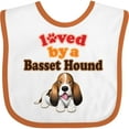 thumbnail image 3 of Inktastic Basset Hound Dog Lover Boys or Girls Baby Bib, 3 of 4