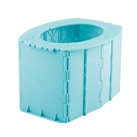 Unbranded Portable Folding Toilet Bowl for Toddlers and Babies, Foldable Child Car Travel Potty, Blue Color