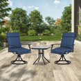 thumbnail image 4 of Aoodor High-Back Outdoor Dining Chair Cushion Set, Fade-Resistant Polyester Fabric, Water-Repellent TPU Coating, 37x20x2.8 Inches (Set of 4), 4 of 8