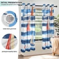 thumbnail image 3 of Yayeee Window Curtains Light Filtering 63"x42" Grommet Panel Pair Home Living Room Decor, Blue Sailboats, 3 of 7