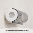 thumbnail image 4 of Plastic Bag Organizer Wall Mounted Holder, 16x8.5x7.5cm Multi-functional Rubbish Bag Dispenser with No-hole Ing Adhesive Mount, Heavy-duty & Removable for Kitchen Pantry and Home Organization, 4 of 6