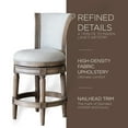 thumbnail image 3 of Open Box Maven Lane Pullman Swivel Stool Reclaimed Oak, Counter (2 Pack), 3 of 6