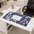 thumbnail image 3 of Long Mouse Pads for Desk,Pioneer Flower Floral Print Pattern Desk Mats on Top Of Desks, Desk Mouse Pad Extra Large with 3mm Non-Slip Base and Stitched Edge for Gaming,Office,Work,Home 31.5"x15.7", 3 of 6