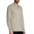 Hanes Men's and Big Men's Beefy Heavyweight Long Sleeve ThreeButton