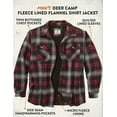 thumbnail image 2 of Legendary Whitetails Men's Deer Camp Berber Lined Flannel Shirt Jacket, 2 of 4