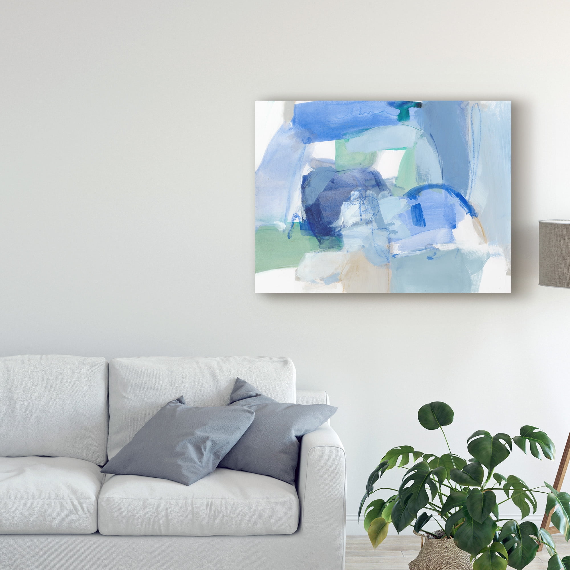 Trademark Fine Art 'Blue Formation II' Canvas Art by Christina Long