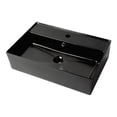 thumbnail image 2 of Pemberly Row Black Matte 24" Rectangular Above Mount Ceramic Sink w/ Faucet Hole, 2 of 5