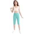 thumbnail image 3 of Coerni Girls' Athletic Bike Shorts Dance Yoga Running Soccer Kids Compression Shorts Girls Athletic Leggings Mid Length Short Pants, 3 of 5