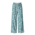 thumbnail image 5 of Qingpeng Womens Summer Palazzo Pants Printed Flowy Beach Wide Leg Casual Pants Trousers with Pockets for Daily Wear, 5 of 5