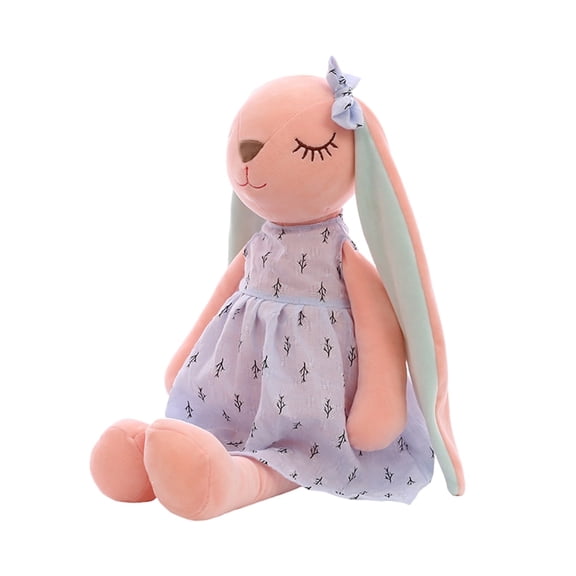 ZOOMPIL Blue Rabbit Plush Toys, Plush Bunny Doll, 35cm Rabbit Cuddly Toy For Children, Soft Toy for Cuddling And Playing, Gift for Boys and Girls