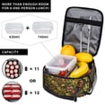 thumbnail image 4 of Gothic Carnivorous Plant Lunch Bag Portable Thermal Lunch Box for Men and Women, 4 of 6