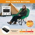 thumbnail image 4 of ABORON Oversized Heated Rocking Camping Chair Adults, Folding Heated Rocker Chair, Heavy Duty Fully Padded Folding Chairs, Patio Rocking Chair with 3 Heat Levels, 4 of 8