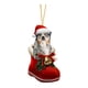 thumbnail image 4 of Adorno navideño de cachorro, colgante de animal, decoración para el hogar, regalo encantador, decoración navideña para sala de estar, festival Estilo D, 4 of 8