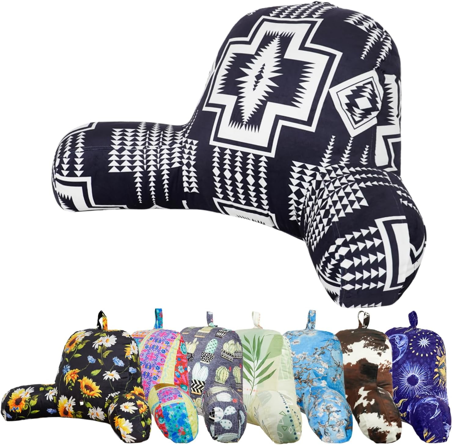 Bohemia Reading Pillow, Back Support Rest Pillow for Adult, Backrest