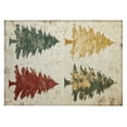 thumbnail image 2 of Addison Rugs Chantille Indoor/Outdoor Transitional Holiday Christmas Tree Ivory Machine Washable Rectangle Rug, 1'8" x 2'6", 2 of 7
