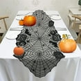 thumbnail image 2 of Halloween Table Runner,Fall Table Runner,Halloween Decorations Indoor for Kitchen Dining Table,Halloween Cobwebs Pumpkin Black Lace Table Runner for Long Table Round Table Or Candlestick Decor, 2 of 6