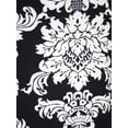 thumbnail image 5 of Everly Classic Black And White Damask Printed Three Quarter Sleeved Dress, 5 of 5