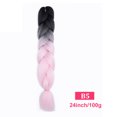 thumbnail image 2 of ziyahi Dirty Braid Double Three Four Color Synthetic Fiber Color Mixed Large Braid Hair Extension Wig, 2 of 9