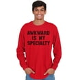 thumbnail image 5 of Awkward Specialty Funny Sarcastic Long Sleeve TShirt Men Women Brisco Brands S, 5 of 5