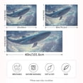 thumbnail image 2 of Yayeee Pillowcase King Size Set of 2 Satin Wrinkle Resistant Pillow Case, Night Floating Whale, 2 of 7