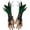 504_Green, variant on Masquerade Fingerless Gloves for Women Evening Dresses With Feathers Elegant Fashion Accessories Lace Womens Mittens Black