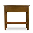 thumbnail image 6 of Leick Home 9021-MED One Drawer Wave Hall Console Table with Shelf, Medium Oak, 6 of 11