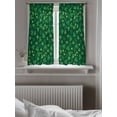 thumbnail image 5 of Green Shamrock Curtains 45 Inch Length, Sheer Curtains for Bedroom Living Room Window St. Patrick's Day Spring Lucky Vintage Rod Pocket Drapes Kitchen Curtains Small Half Window 42"x45" 2 Panels, 5 of 6