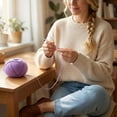 thumbnail image 6 of Hand Knitting Yarn with Merino Wool, Soft Premium Weaving Yarn for Knitting Needles Crochet Hooks, for Sweaters Scarves Blankets DIY Crafts Projects, 6 of 6