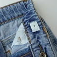 thumbnail image 6 of KIDSCOOL SPACE Baby Little Big Boys Denim Shorts,Elastic Waistband Inside Ripped Holes Jeans Summer Wear, Light Blue,2-3 Years, 6 of 6