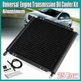 thumbnail image 3 of 25 Row Universal Oil Cooler Aluminum Transmission Oil Cooler Automatic Stacked Plate Oil Cooler Radiator Car Accessories, 3 of 8