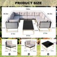 thumbnail image 4 of VIXLON Patio Furniture Set Modern Outdoor Conversation Set with Removable & Washable Deep Seating Cushion, 4 of 7