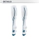 thumbnail image 5 of Calcetines de ciclismo Unique Bargains con absorción de impactos, antideslizantes, para exteriores, color blanco y azul, tamaño M, neutros y universales, 1 par, 5 of 7