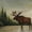 Unframed, variant on Art.com North Woods Moose II Art Print by David Cater Brown, 16" x 16"
