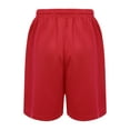 thumbnail image 2 of LiiYii Kids Basketball Mesh Shorts Boys Athletic Performance Booty Shorts Drawstring Boyshorts Red M, 2 of 5