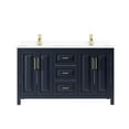 thumbnail image 3 of Wyndham Collection Wcv252560d-Vca-Mxx Daria 60" Free Standing Double Basin Vanity Set -, 3 of 7