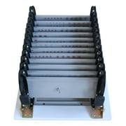 FETCOI 12-Step Wall Mount Ceiling Ladder Attic Folding Pulldown Loft Wall Ladder Stair