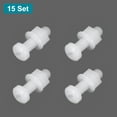 thumbnail image 3 of Uxcell 15 Ensembles M6x20mm Vis en Plastique Nylon Tête Ronde Boulons Phillips Écrous Hexagonaux Kit Assortiment de Rondelles, Fixations de Boulons à Filetage Complet pour Assemblage de Machine DIY, Blanc, 3 of 7