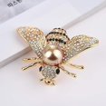 thumbnail image 3 of 2025 Upgraded Gold Bee Big, Faux Pearl Rhinestone Brooch Pin Scarf Clothes Decor Jewelry Creative and Processed Brooches and Pins, 3 of 7