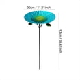 thumbnail image 3 of Comedero para pájaros con baño de hierro para exteriores | Estación decorativa de agua | Inserto metálico para jardín | Atractivo para aves | Diseño resistente a la intemperie y duradero | Fácil, 3 of 9