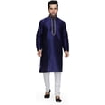 thumbnail image 1 of Royal Kurta Mens Silk Blend Kurta Pyjama (44, Navy Blue), 1 of 1