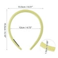 thumbnail image 3 of Unique Bargains 1 Pc Classic Elegant Sponge Headband for Women for Girls 6.10"x5.31" Yellow, 3 of 4
