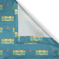 thumbnail image 4 of Ambesonne Transportation Valance Pack of 2, Bus and Stop Signs, 54"X18", Sea Blue Mustard, 4 of 5
