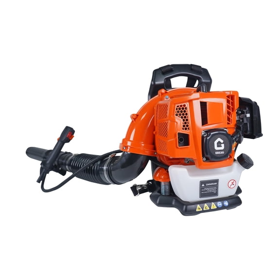 66CC 4.0HP Backpack Gas Leaf Blower, 880CFM 320MPH Powerful Blowing, Ergonomic Comfort Grip, Orange Gas Blower for Outdoor Lawn Maintenance