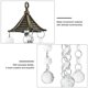 thumbnail image 3 of Crystal Hanging Decorations Round Ball for Home Transparent Crystal and Bronze Hanging Decoration 1Pack, 3 of 5