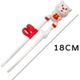thumbnail image 2 of 1 Pair Cartoon Baby Kids Tableware Eating Helper Training Chopsticks Learning Chopsticks Beginner Chopstick RABBIT, 2 of 7