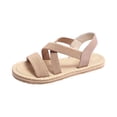 thumbnail image 2 of Norvail Womens Flat Sandals, Comfort Slip-on Elastic Ankle Strap Slingback Lightweight Casual Walking Sandals Summer Going Out Shoes, 2 of 6