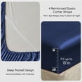 thumbnail image 3 of MR&HM Satin Sheet Set Full 4 Pcs, Silky Elegant Luxurious Full Size Bed Sheets, with Flat Sheet, Deep Pocket Fitted Sheet for Mattress and Matching Satin Pillow Cases (Full Size, Navy Blue), 3 of 7