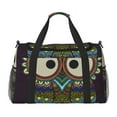 thumbnail image 1 of Xecao Boho Owl Pattern ​Lightweight Crossbody Weekender Bag Mesh Side Pockets Padded Handles Sports Outdoor Gear Organizer, 1 of 7